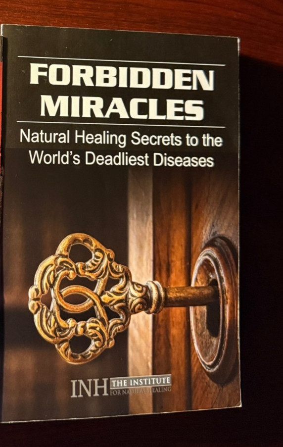 2 PB Lot: Forbidden Miracles & Natural Healing Encyclopedia Alternative Medicine