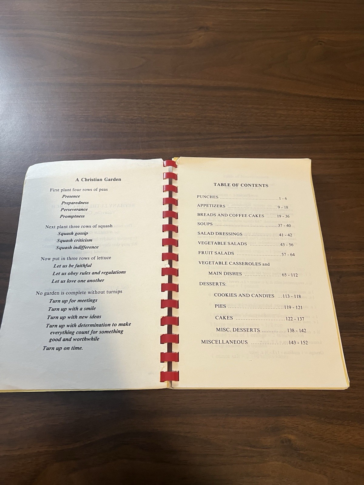 A Taste Of Bethany Lutheran Church Cookbook Vacaville California Vtg