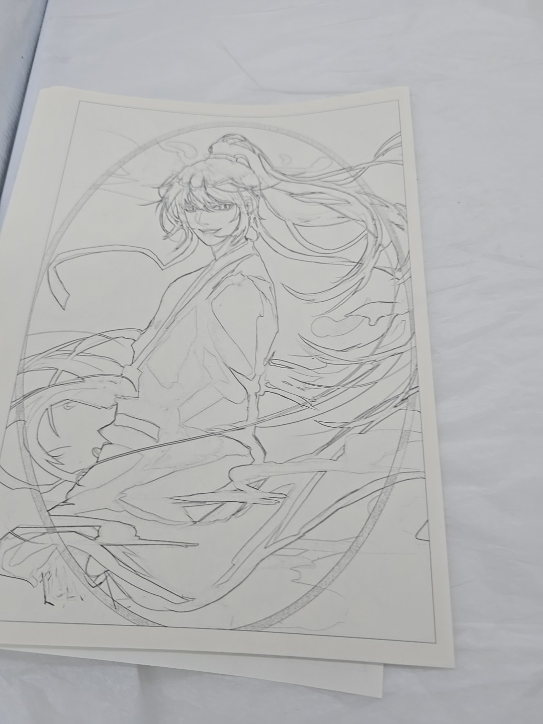 ACG Anime Coloring Book – 24 Loose Pages Color Pencil or Artist Choice SEE PICS