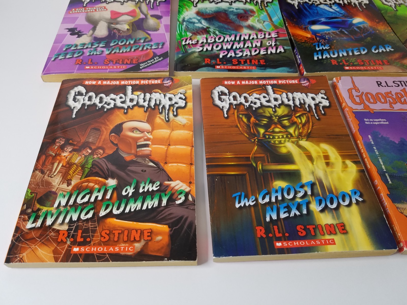 Mix Lot 9 Goosebumps R L Stine PB Books Scholastic Publications 1990s &2000s
