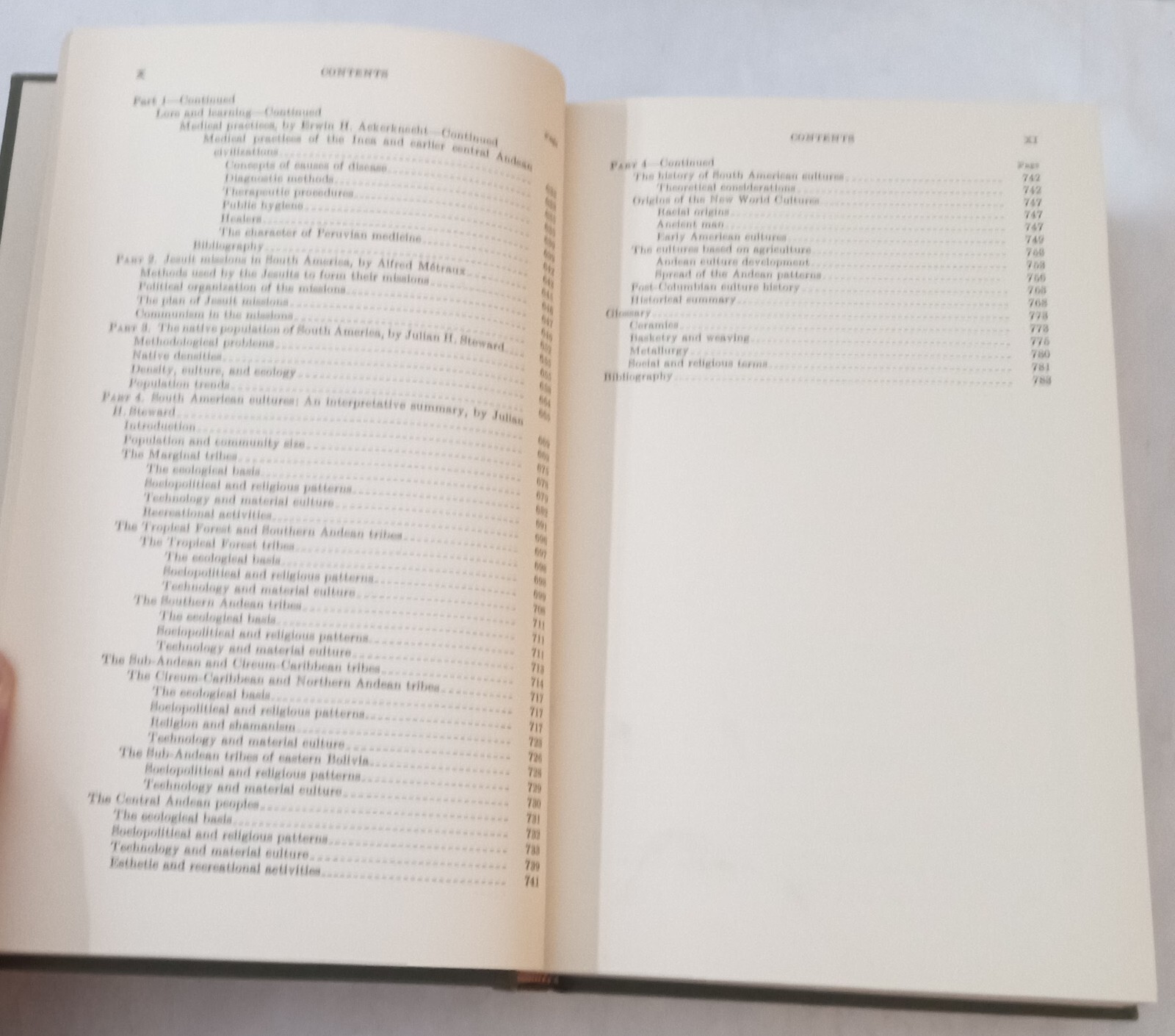 The Comparative Ethnology of South American Indians 1949 Hardcover