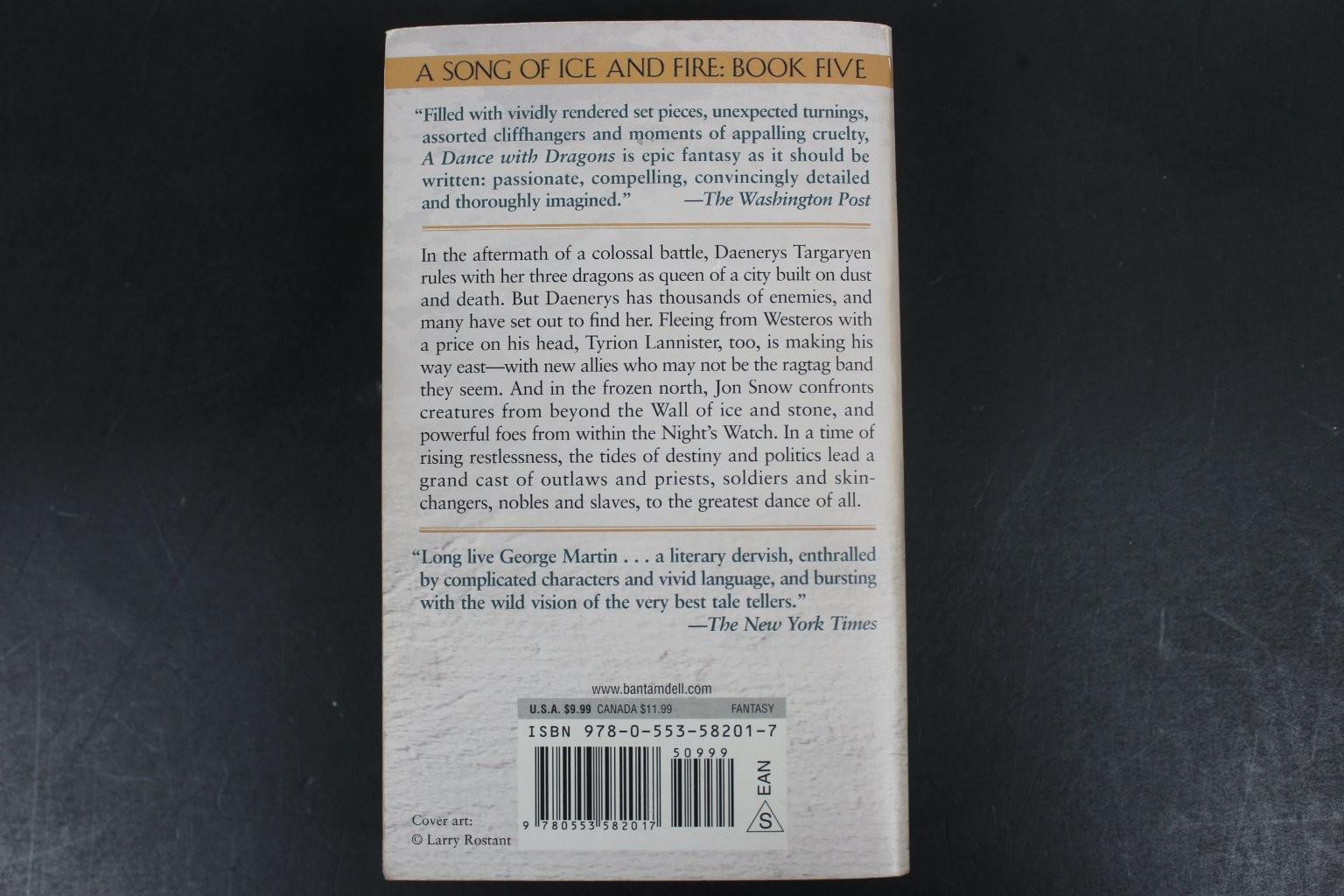 A Dance with Dragons George R.R. Martin Fantasy Mass Market Bantam Book 2013 PB