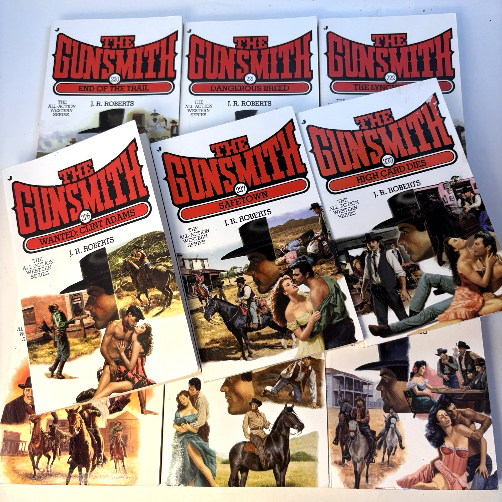The Gunsmith Series – JR Roberts Lot of 9 Western Vols. #220-229 No 228