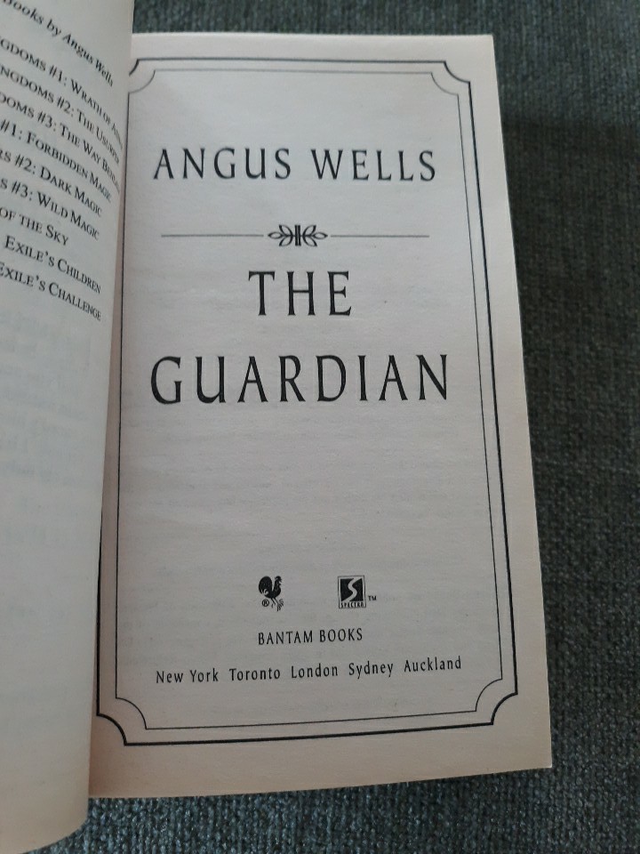 Angus Wells, 4 Fantasy PB, Kingdoms, Yesterday’s Kings, Guardian, Acceptable +