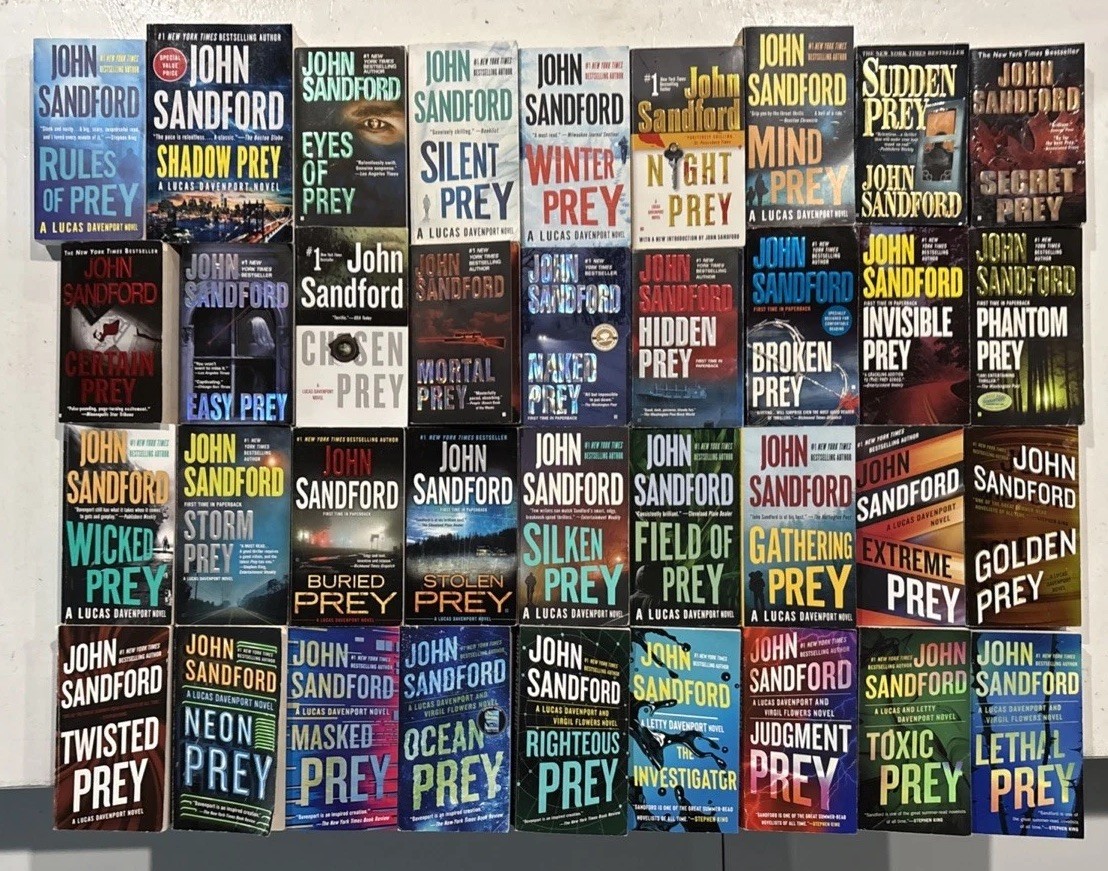 36 Book Lot Complete Lucas Davenport “PREY” Series #1-35+1 JOHN SANDFORD Set