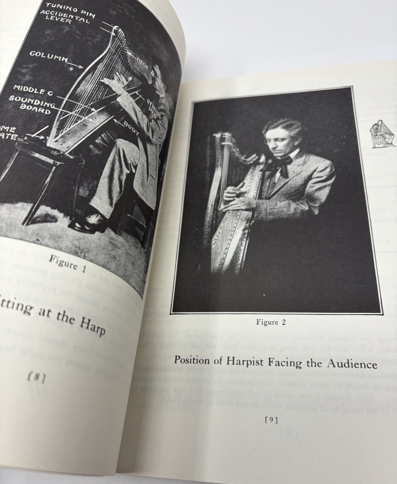 How To Play The Harp by Melville Clark Paperback Book Vintage