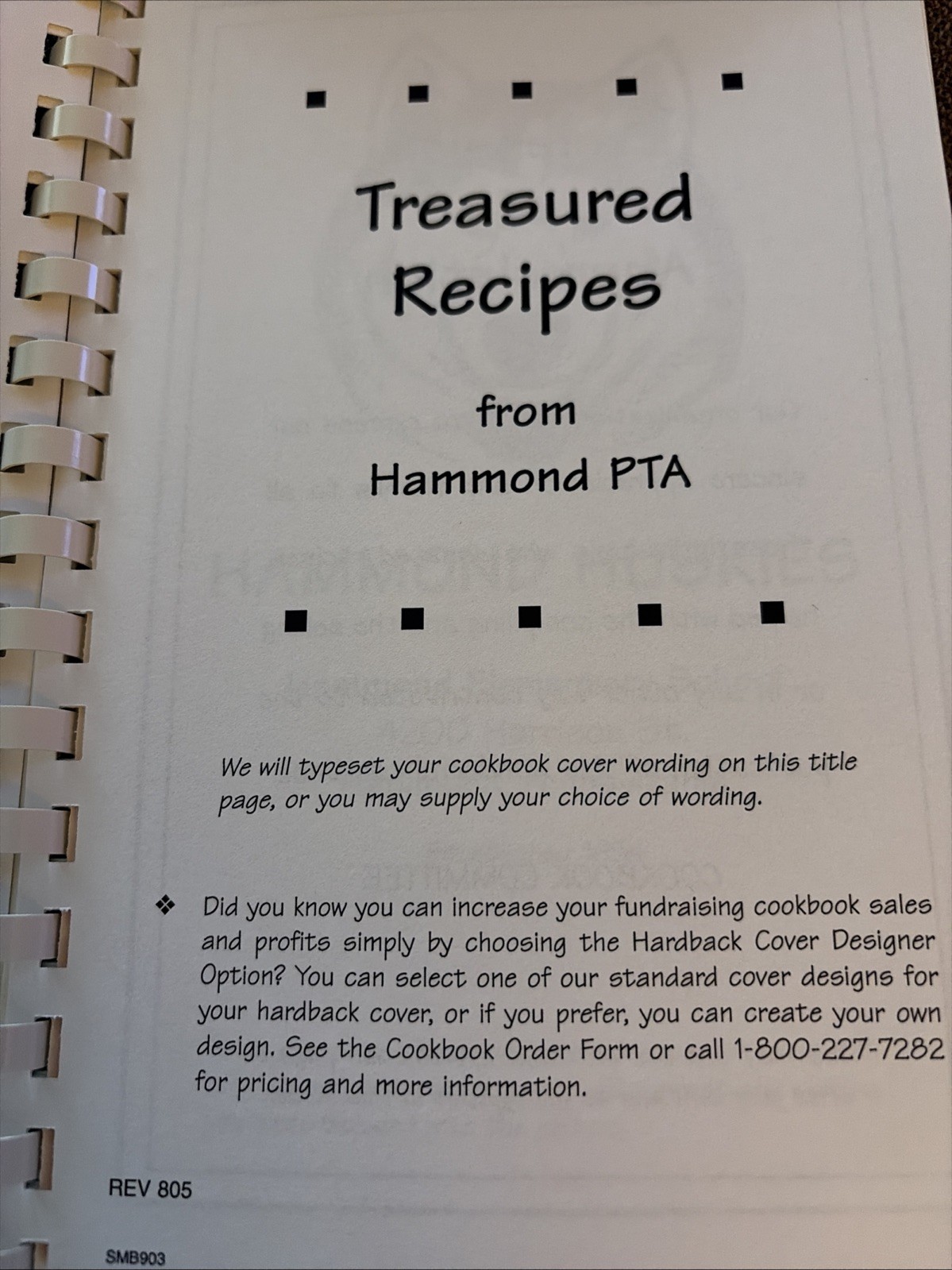 Our Best Recipes Cookbook Hammond PTA 2005 Hammond, Pennsylvania 105+ Pages