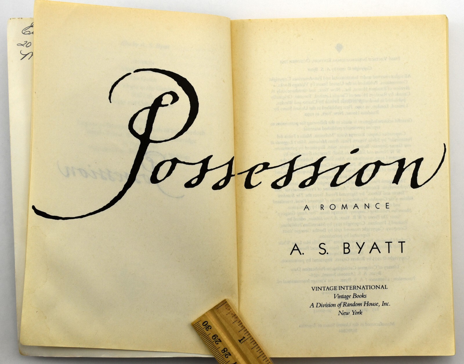 Possession – Paperback By Byatt, A. S. 1991 – VERY GOOD