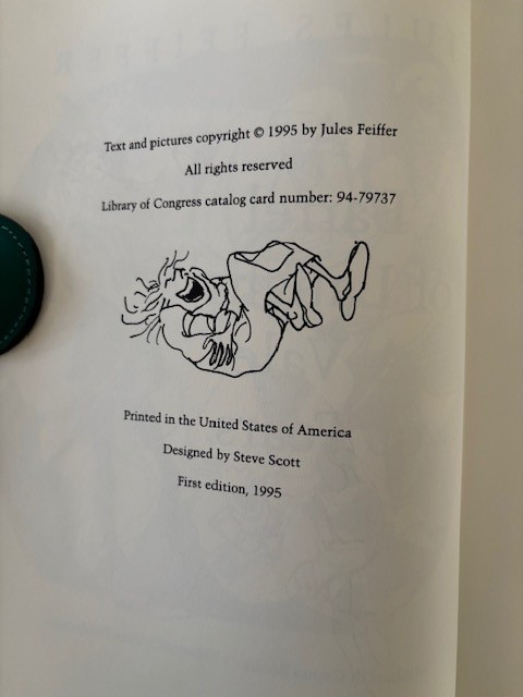 Jules Feiffer. A Barrel of Laughs, A Vale of Tears. [SIGNED 1st edition]