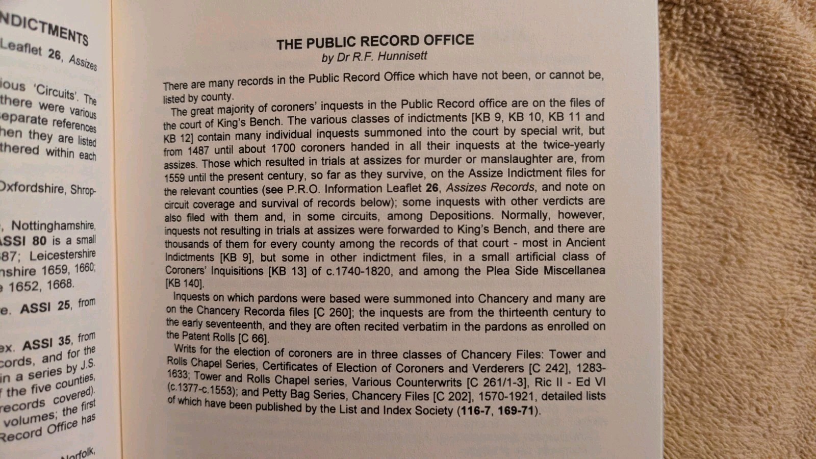 CORONERS’ RECORDS IN ENGLAND & WALES, 2nd Edition, PB, 1998, Genealogy, 48 Pages