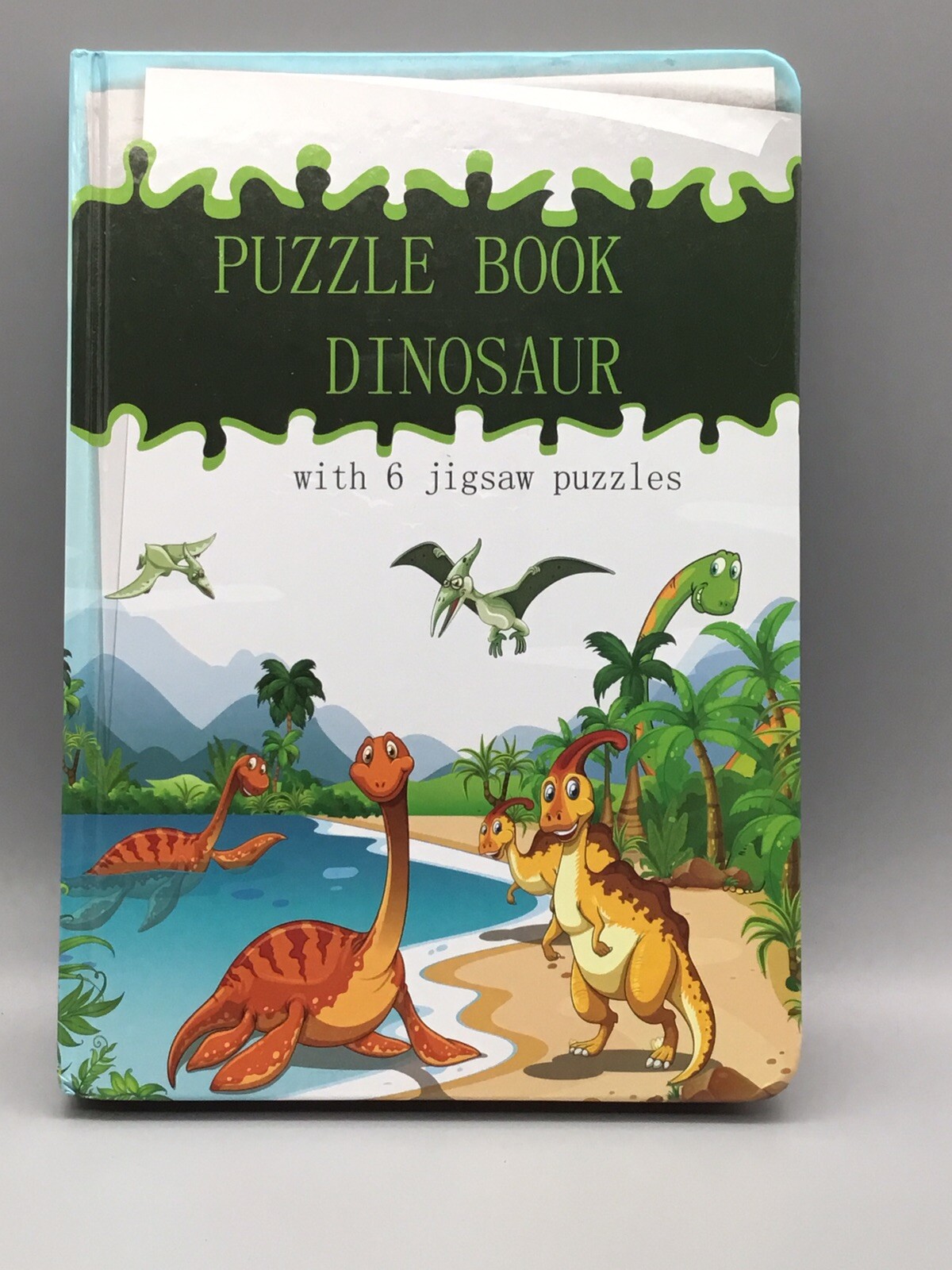 Puzzle Book Dinosaur with 6 jigsaw puzzles
