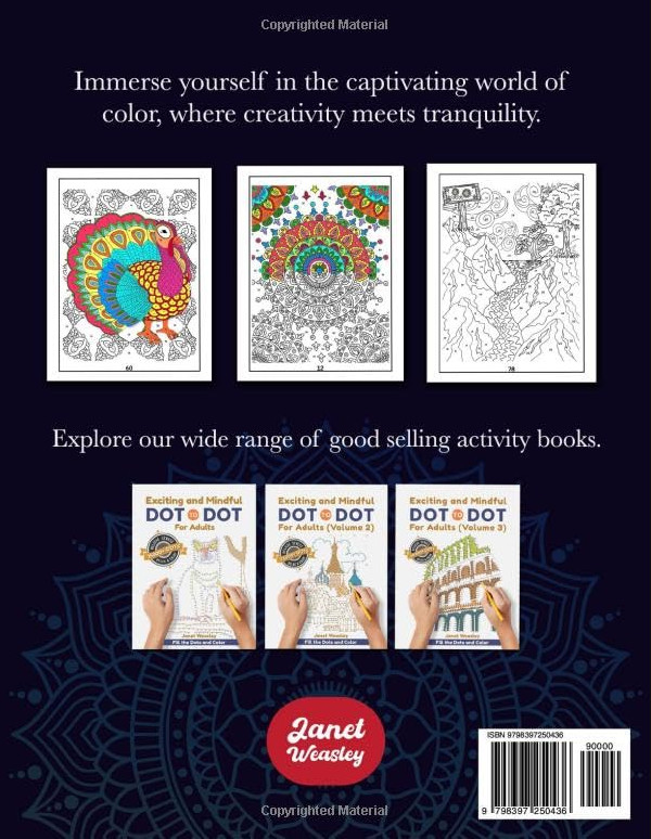 Exciting And Mindful Adult Color By Number Coloring Book For Relaxation:…