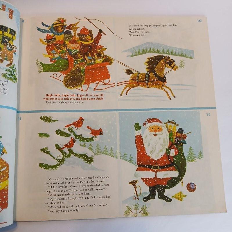 Vintage Uncut Pages-Golden Press Book 6 Christmas Stories Frosty, Rudolph & More