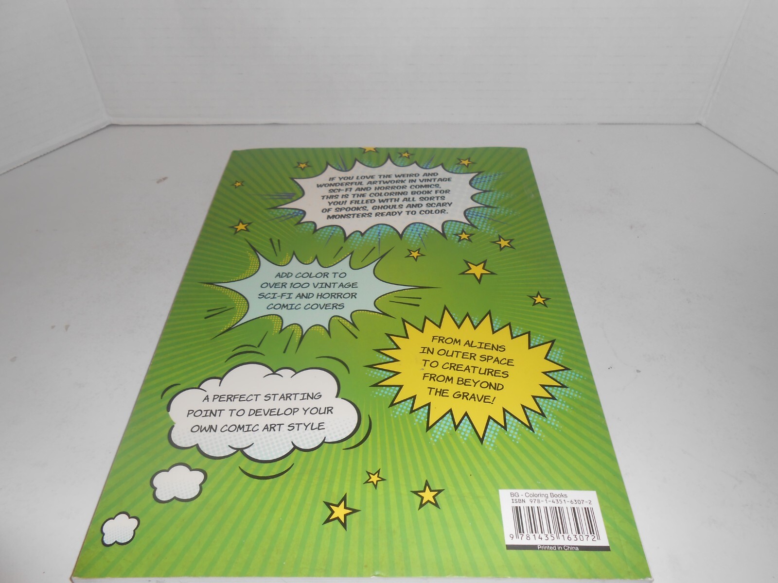 Classic comic coloring book sci-fi &Horror