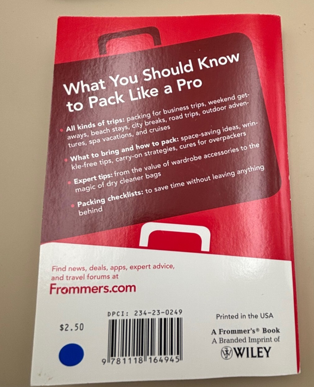 Travel Journal Kit Knock Knock Journal Frommer’s Packing Tips Travelogue Map Set