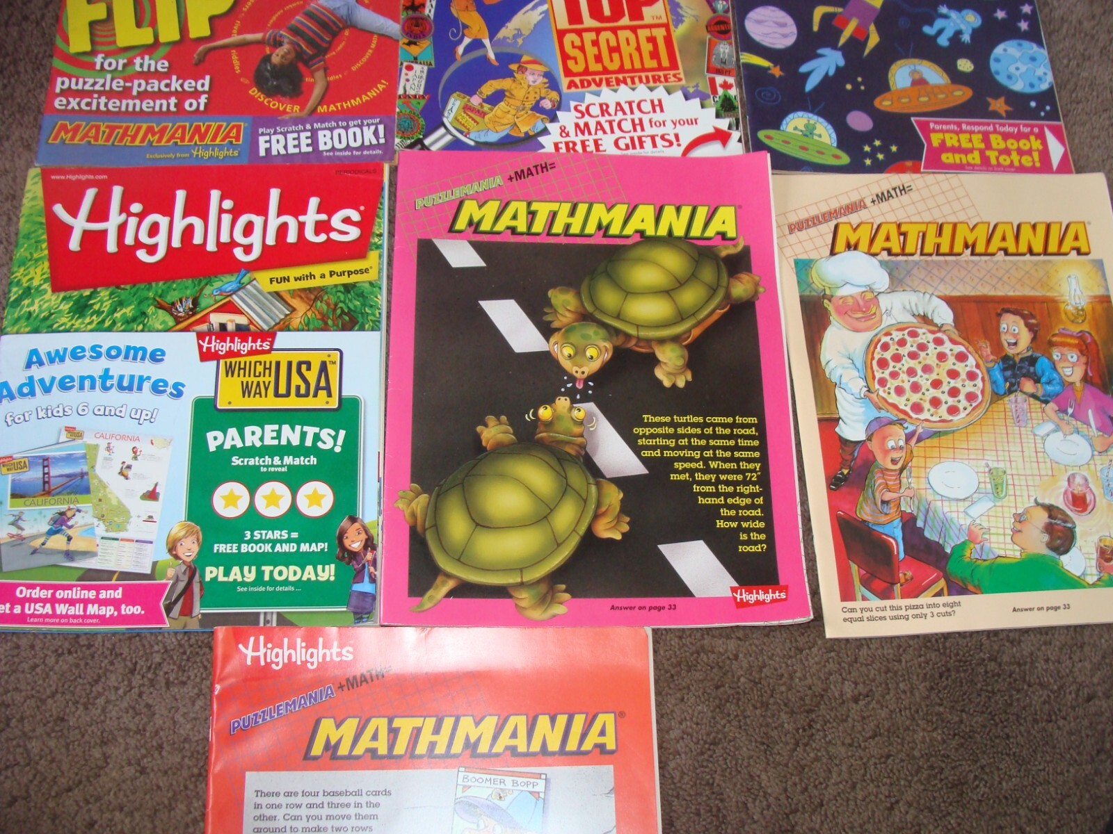 7 Outdoor Puzzles (Highlights(TM) Hidden Pictures®) mathmania [Paperback]