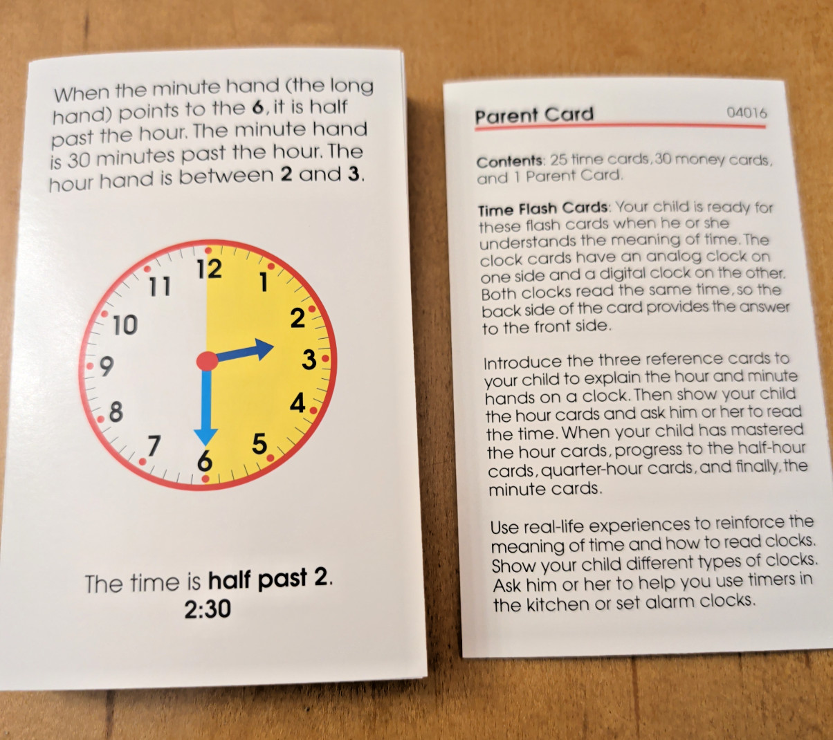 School Zone Time & Money Flash Cards Ages 6+ 1st 2nd Grade Learning Set USA