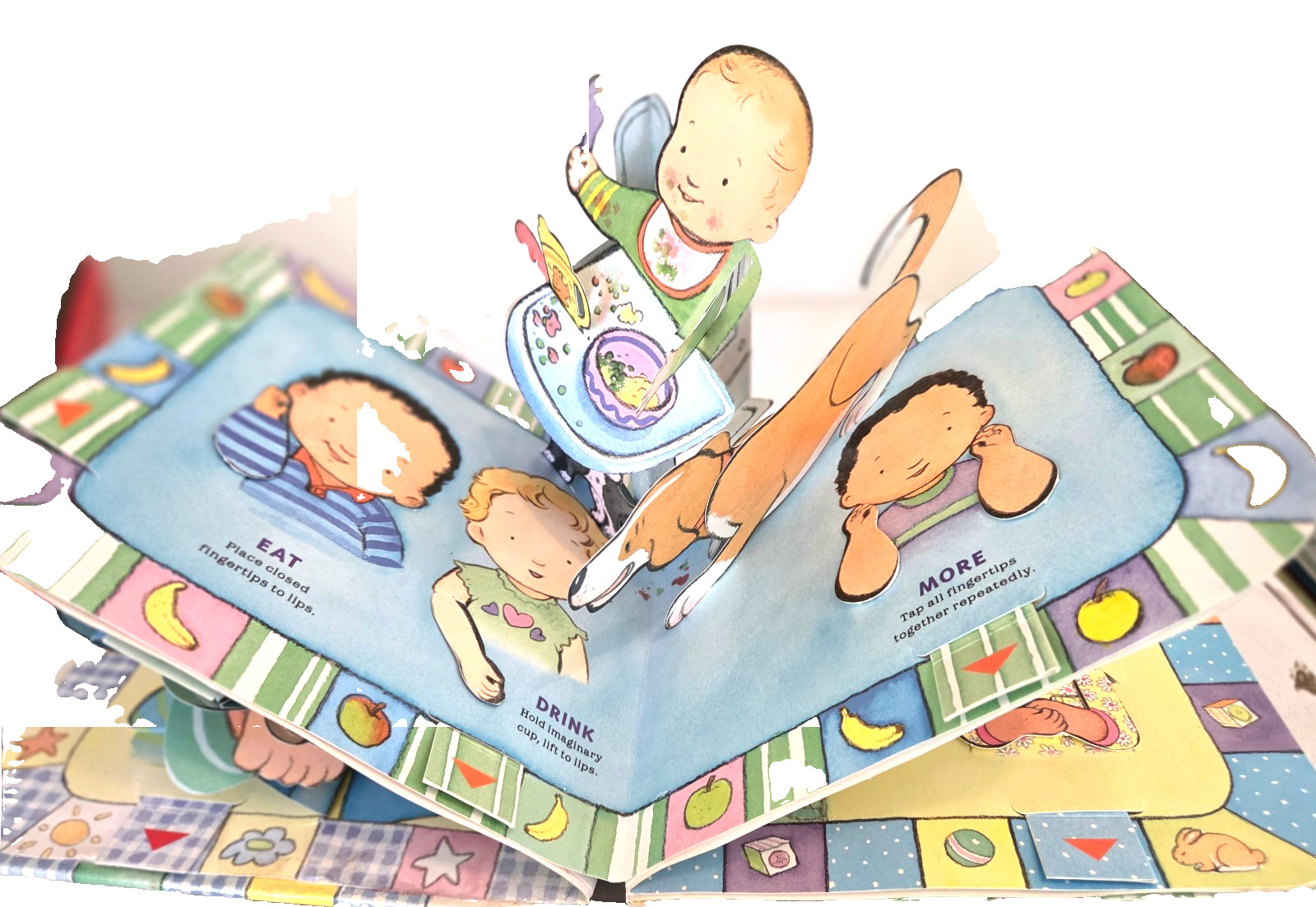 2 Pop-Up Books_ROBERT SABUDA Baby Signs 7×7″_Cookie Count 7″x8″_both like new
