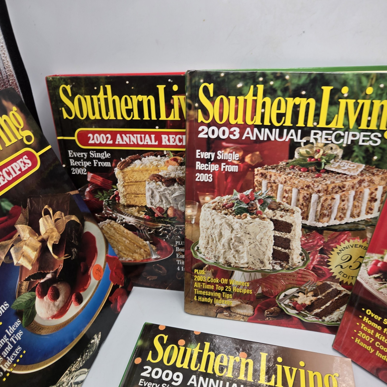 Southern Living Cookbooks 1992 1993 2002 2003 2007 2008 2009 lot 7 Annual Recipe