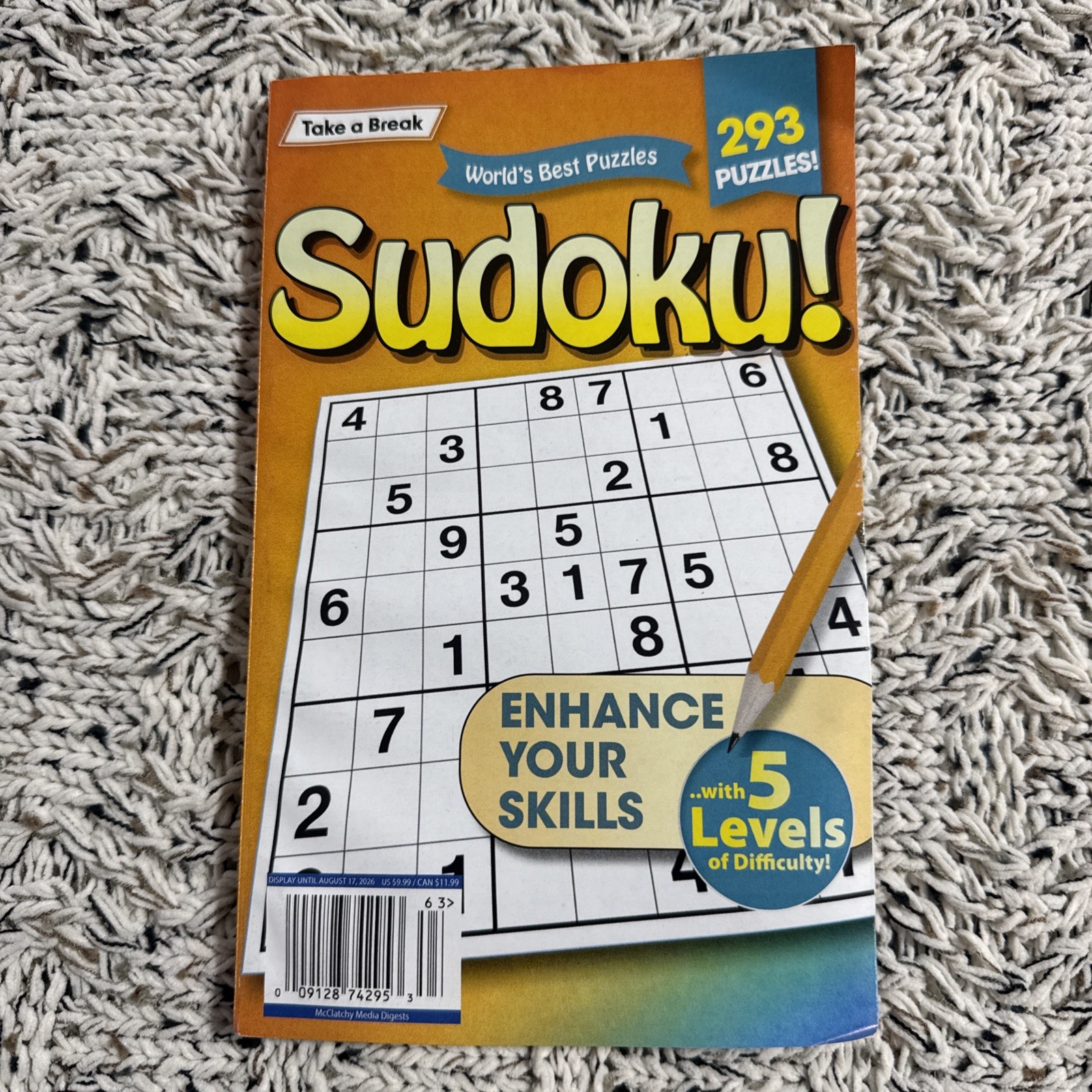 Take a Break World’s Best Sudoku Enhance Your Skills 293 Puzzles August 2026