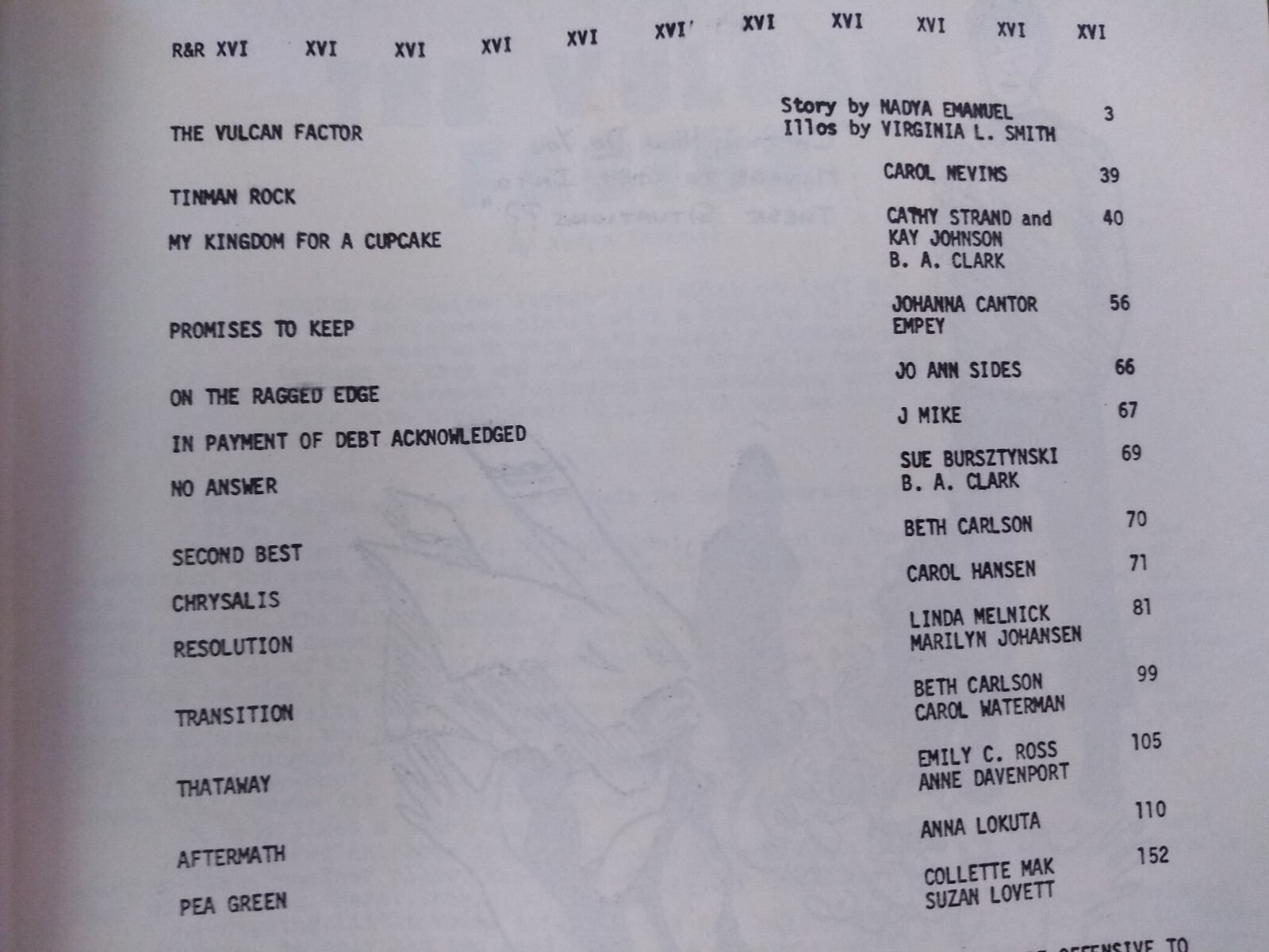 R&R XVI – Star Trek Zine Fanzine 1981 (some warping) Yeoman Press