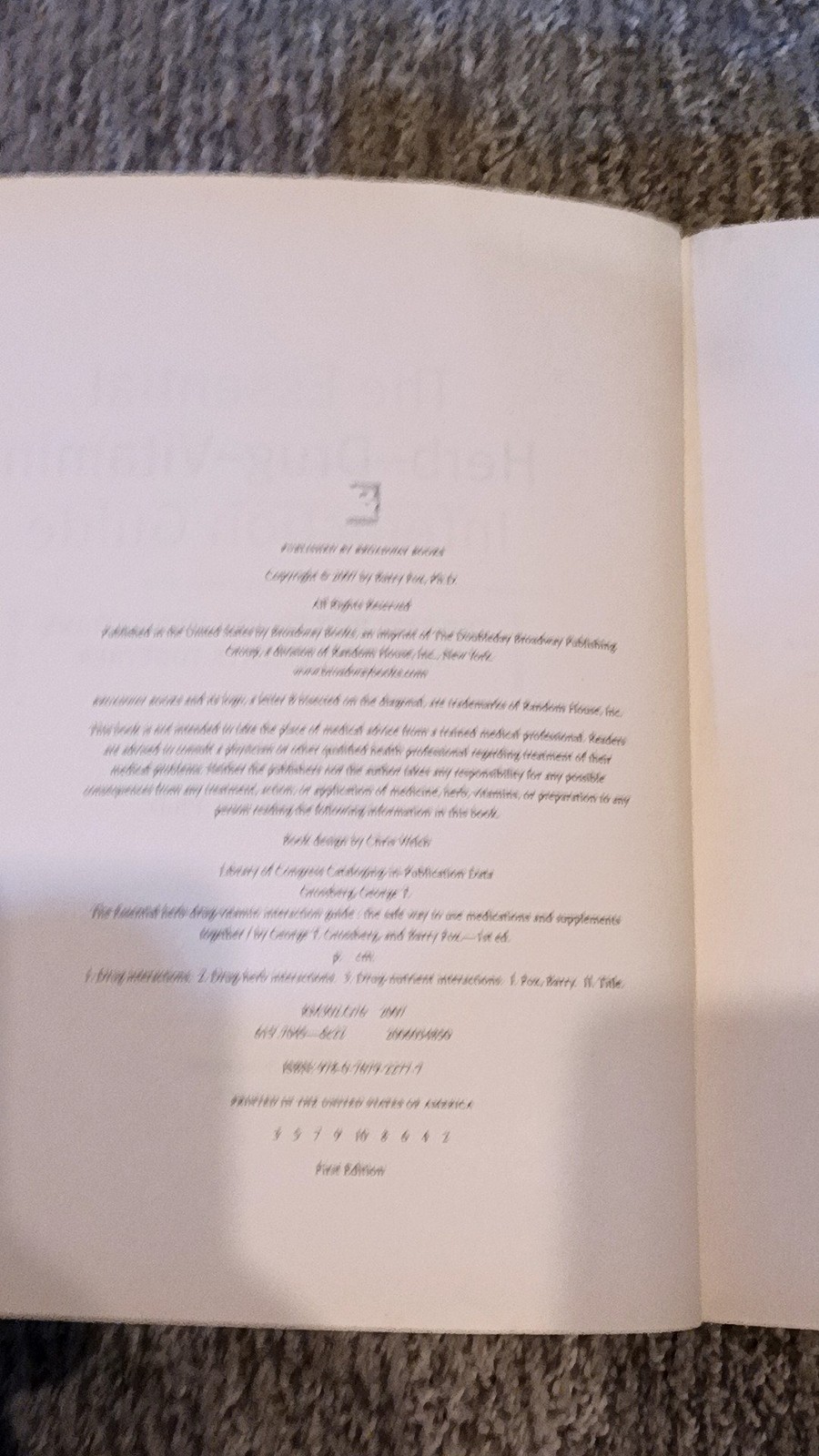 The Essential Herb-Drug-Vitamin Interaction Guide Dengrove & Fox (2007) [VG]