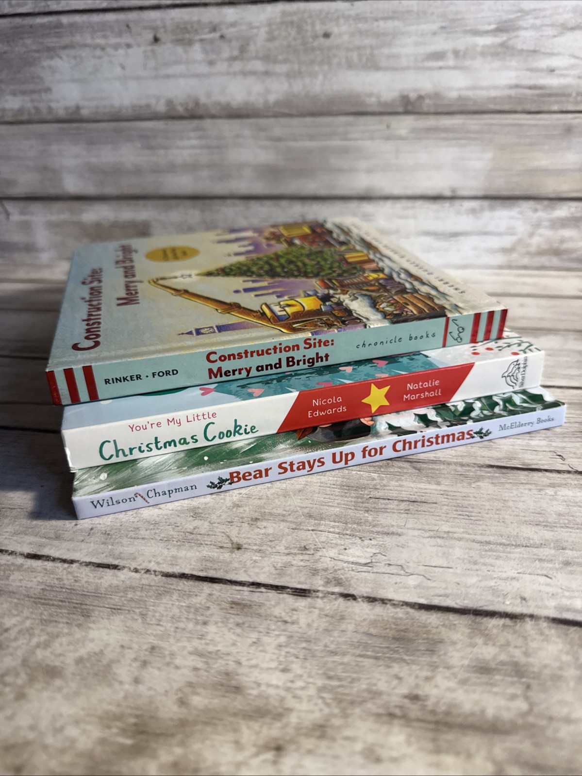 NEW! Lot Of 3 Christmas Touch Feel Experience Books Christmas Cookie + 2 More