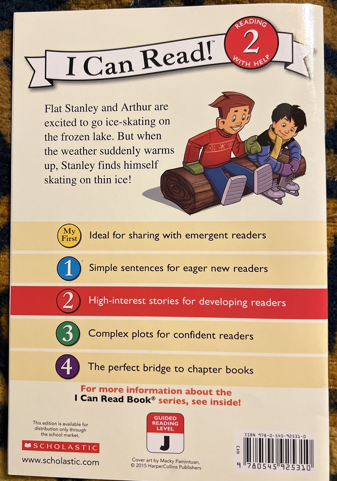I Can Read Level 2 Ser.: Flat Stanley and On Ice by Jeff Brown (2015)