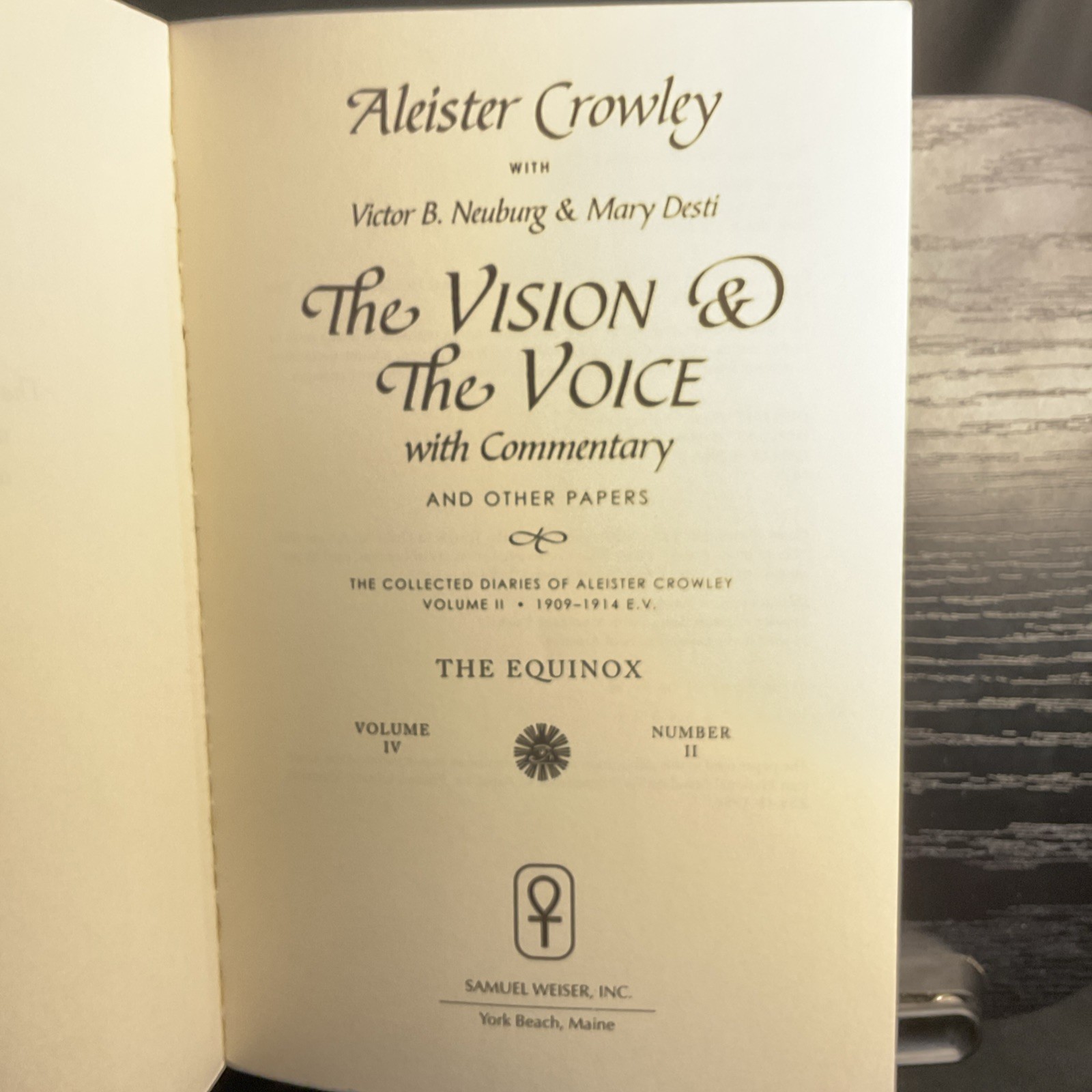 The Vision & the Voice With Commentary and Other Papers Aleister Crowley