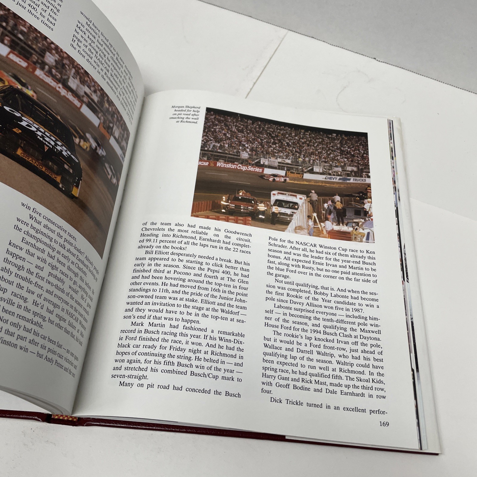 Winston Cup Hardcover Book Nascar 1993 223 Pages Dust Cover