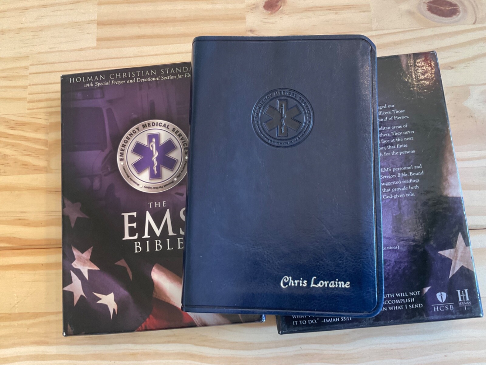 HCSB EMS Bible 2004 Holman Blue Simulated Leather