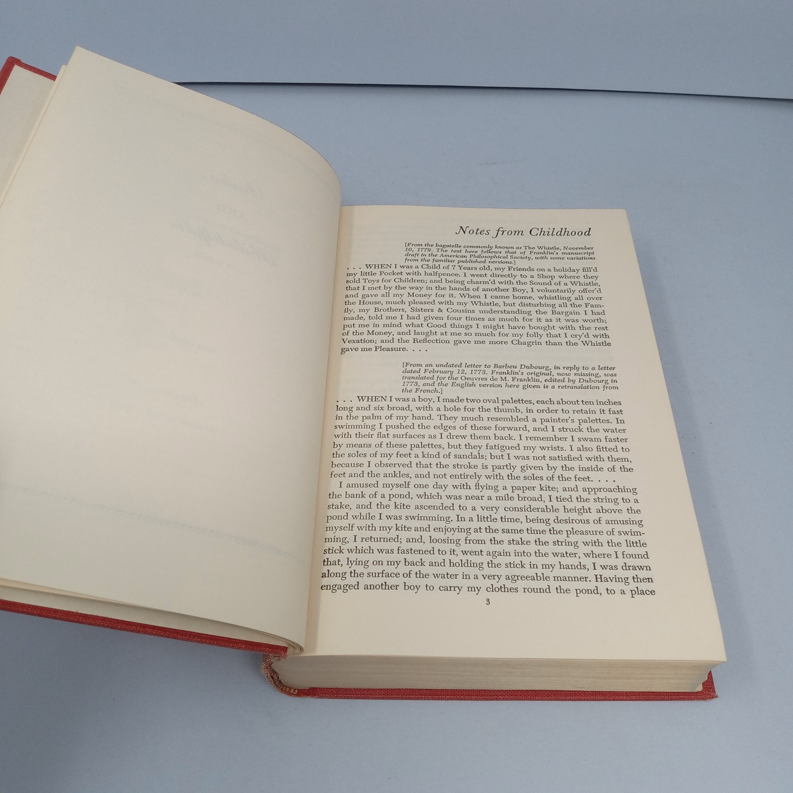 Benjamin Franklins Autobiographical Writings 1952 Viking Press HC Carl Van Doren