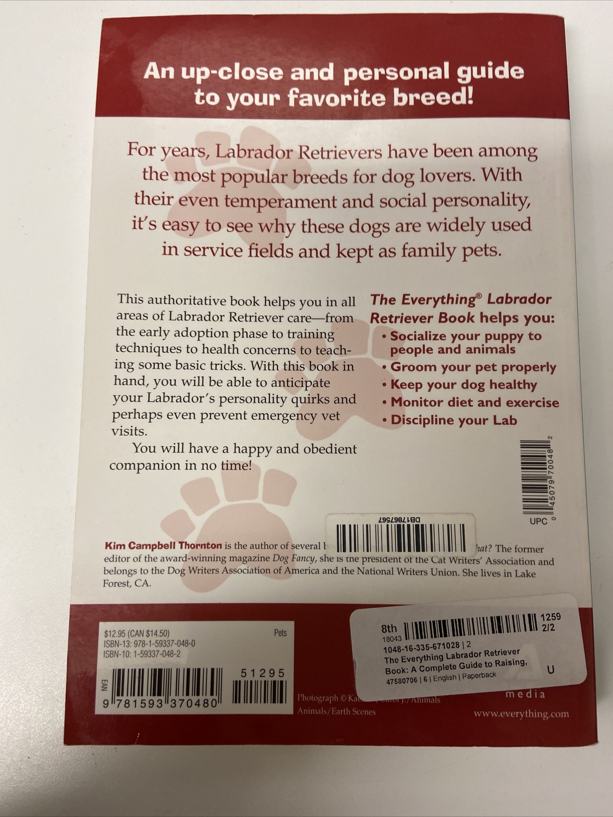 Everything® Ser.: Labrador Retriever Book : A Complete Guide to Raising,…