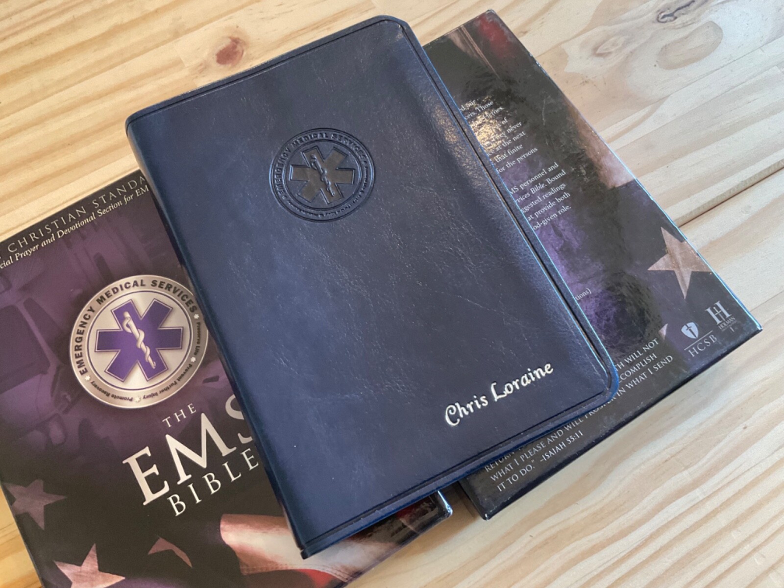 HCSB EMS Bible 2004 Holman Blue Simulated Leather