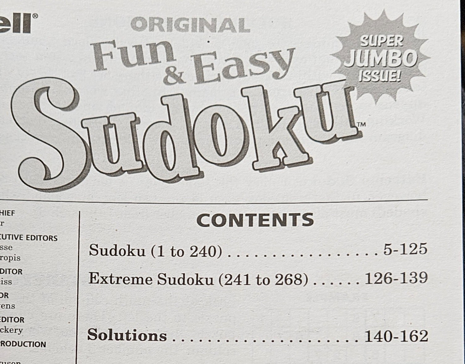 Lot of 3 Penny Press Dell Fun & Easy Sudoku Puzzle Books Extreme