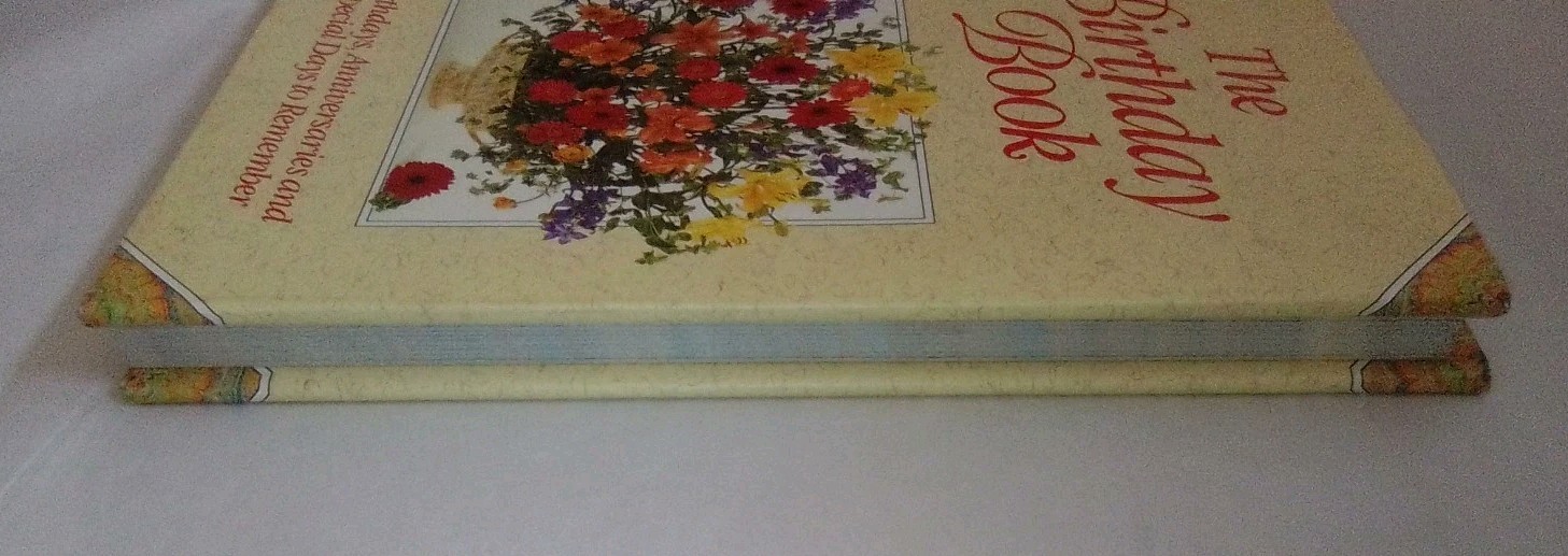 The Birthday Book Anniversaries Special Days Hardcover 1993 Floral First Edition