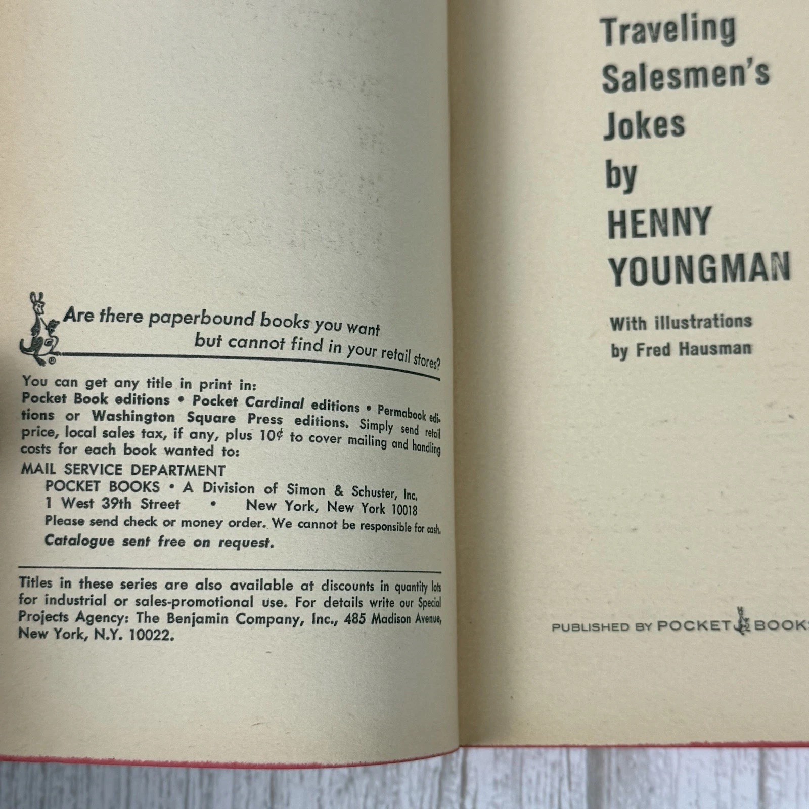 HENNY YOUNGMAN’S 400 TRAVELING SALESMEN’S JOKES – SEXY, BRASH, RISQUE PB 1967