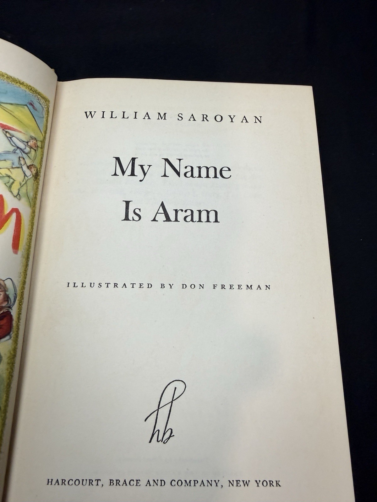 My Name is Aram William Saroyan Harcourt, Brace and Company 1940
