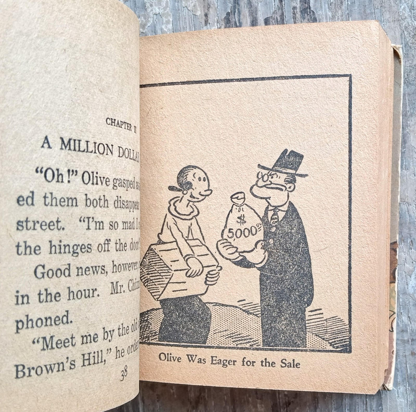 Popeye And The Jeep ~1937 Vintage Small HC~ E. C. Segar 30s Whitman Comic Illust