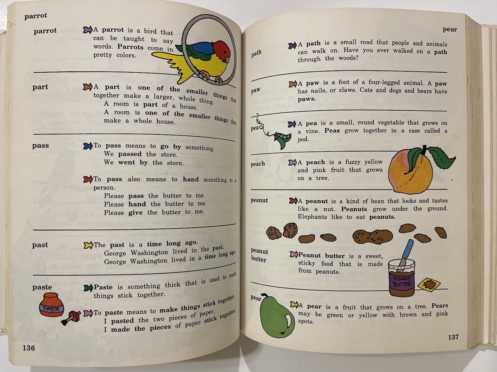 MY STORYBOOK DICTIONARY 349 Pages Hardcover VINTAGE 1974/1977 Grolier