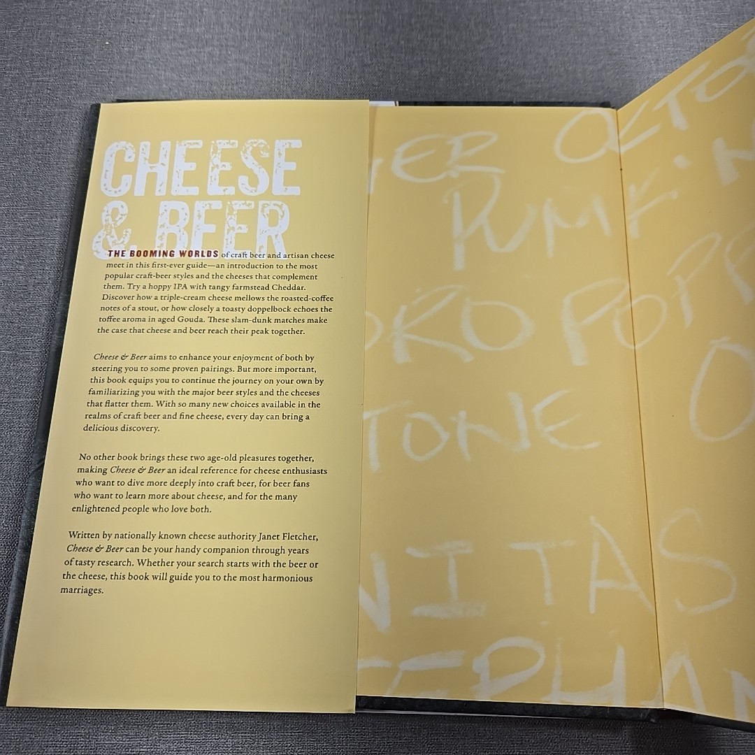 Cheese and Beer by Janet Fletcher 2013 Hardcover Dust Jacket Signed
