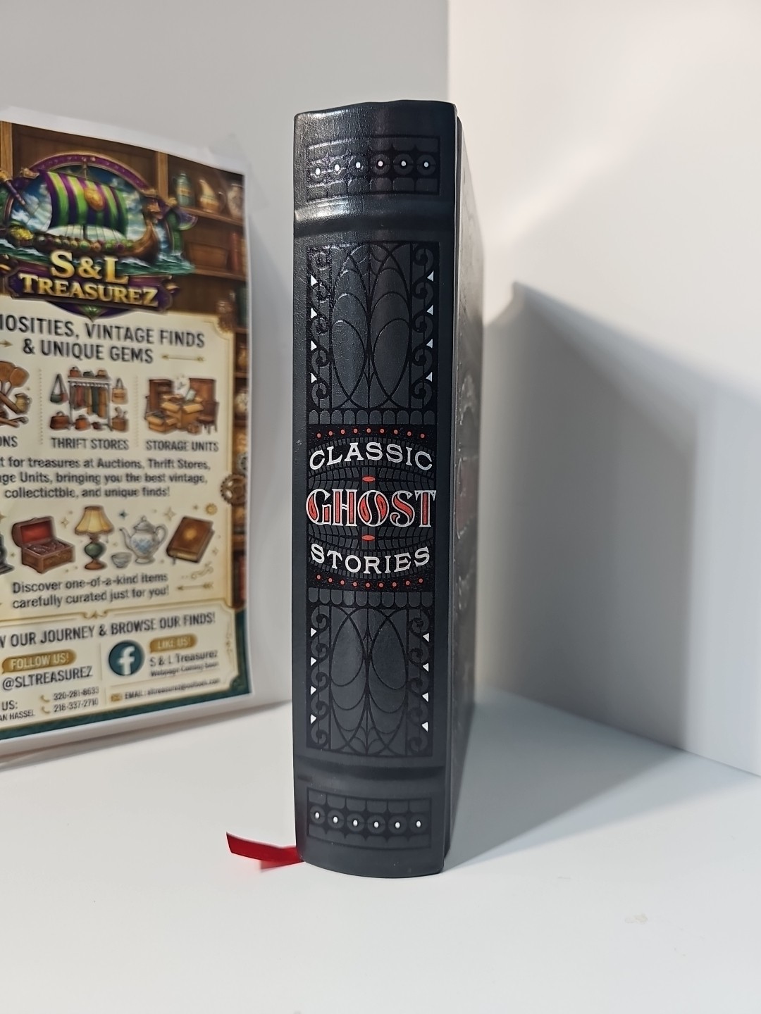 Classic Ghost Stories, Barnes & Noble, 2017, Bonded Leather, LNC, Silver Gilded