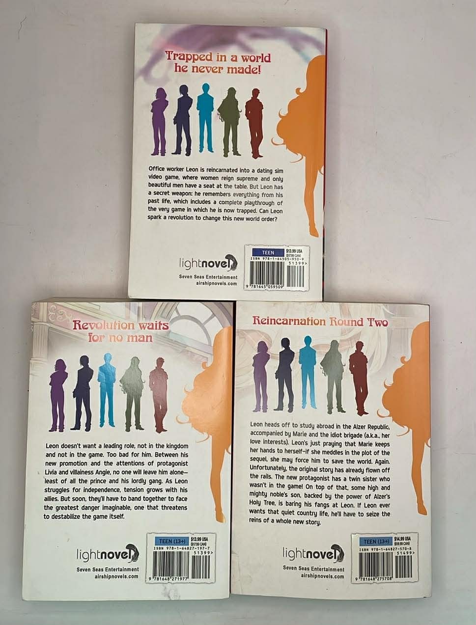 Trapped in a Dating Sim:World Otome Games is Tough Mobs Vols 1,2, and 4 (B43)