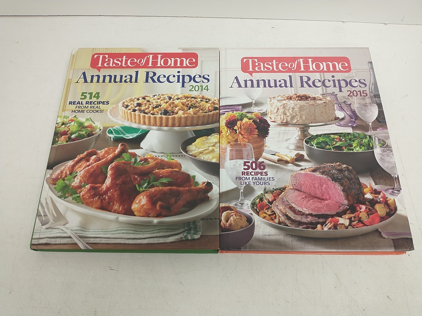 Taste of Home Annual Recipes Cookbook Hardcover Lot of 20 Years 1994-2015
