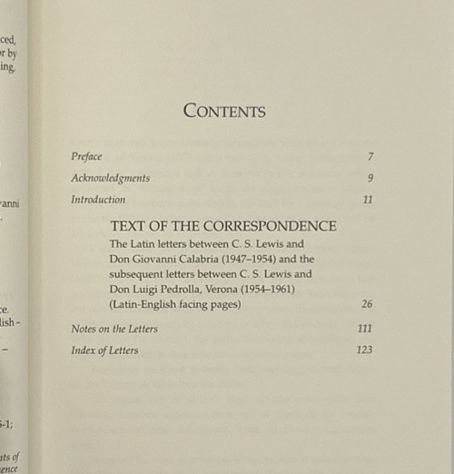 The Latin Letters of C. S. Lewis (1998 Paper) Text Translation Christian Oxford