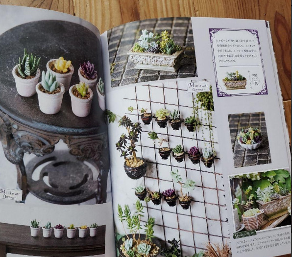 Miniature Flower Lesson miniature artist Yukari Miyazaki – Japanese Craft Book