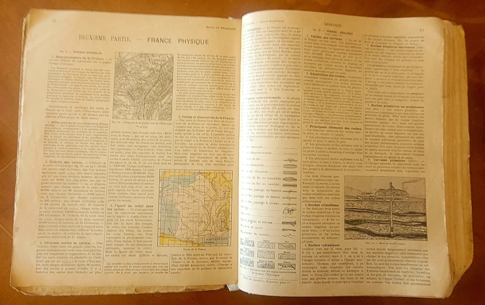 France, Geography by P.Foncin, 231 pages.