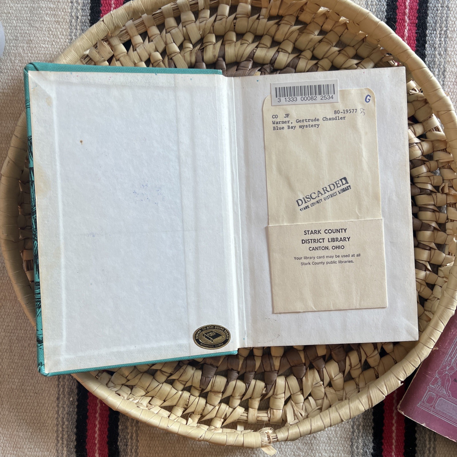 Blue Bay Mystery Book Gertrude Chandler Warner Hardback 1961