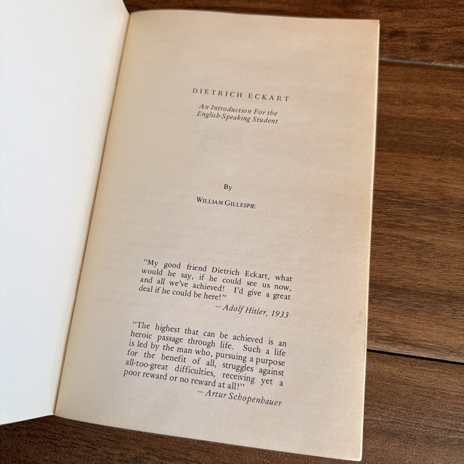Dietrich Eckart Introduction English Speaking Student Gillespie 1976 Photo incl.