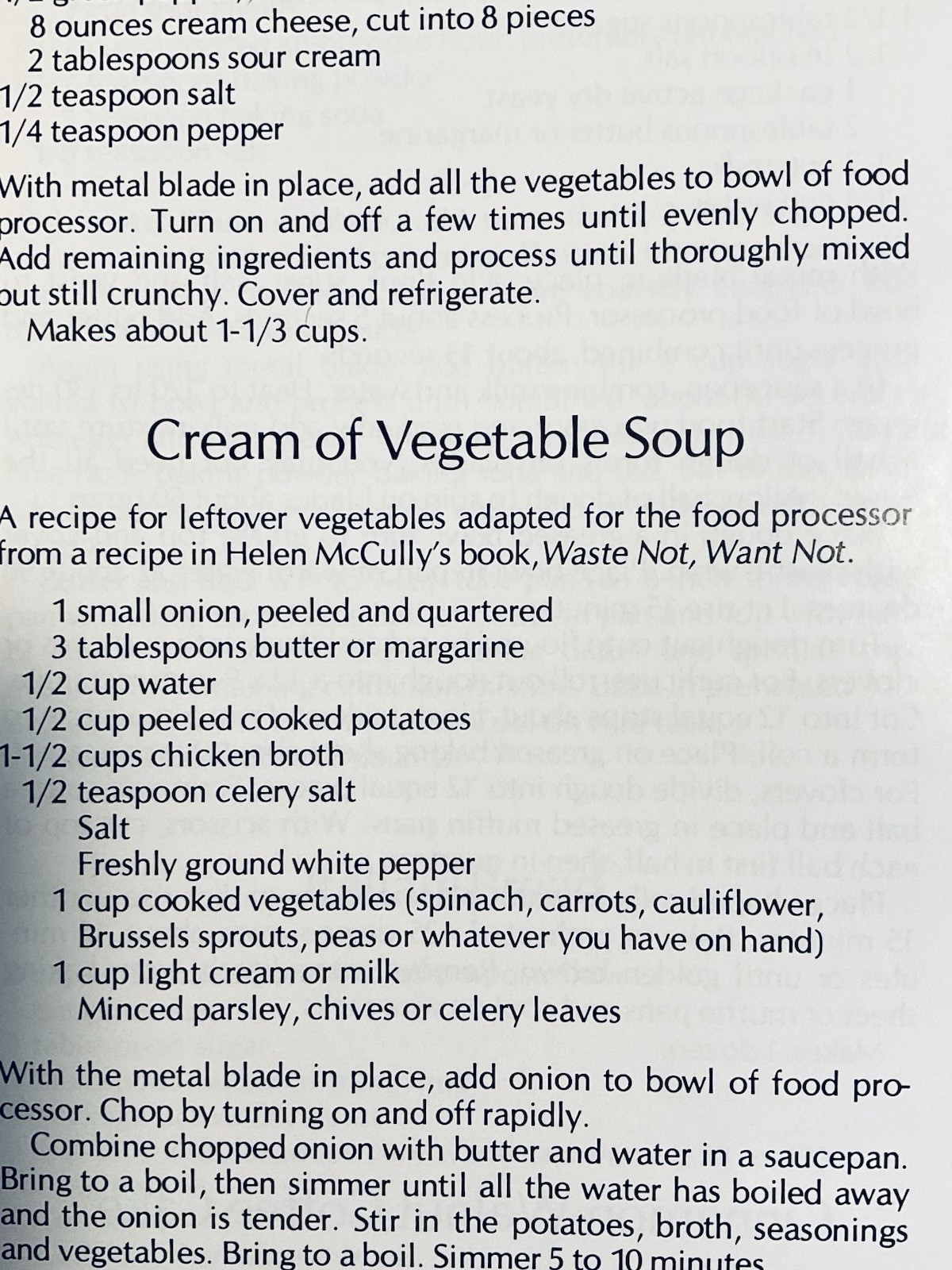 Special Cuisinart Food Processor Recipes Booklet 28 Pages 1976 FREE SHIPPING